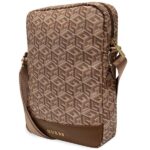 Guess Bag GUTB10HGCFSEW 10" brown GCube Stripe Tablet Bag - imagine 2