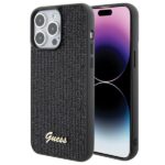 Guess GUHCP15XPMSDGSK iPhone 15 Pro Max 6.7" black hardcase Disco Metal Script