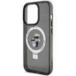 Karl Lagerfeld KLHMP15LHMRSKCK iPhone 15 Pro 6.1" black hardcase Ring Stand Karl&Choupettte Ma - imagine 6