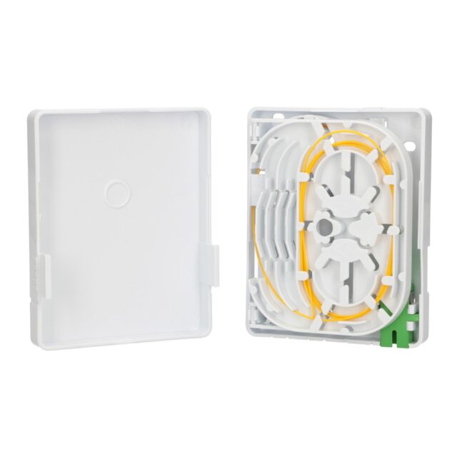 Extralink Olivia | Fiber optic termination box | 2 core, with pigtail and SC/APC adapter - imagine 3