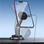 AWEI magnetic car holder X45for windshield/cockpit black - imagine 5