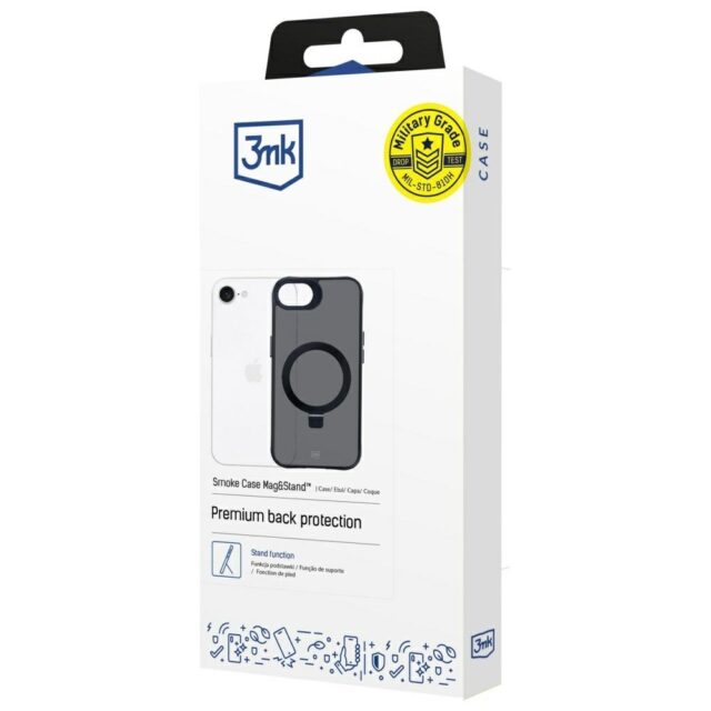 Apple iPhone 16E - 3mk Smoke Case Mag&Stand - imagine 8