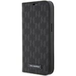 Karl Lagerfeld KLBKP14LSAKLHPK iPhone 14 Pro 6.1" bookcase black Saffiano Monogram