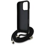 Case Guess 4G Big Logo Cord Stap Crossbody for iPhone 16 Pro black - imagine 6