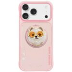 Case Nimmy Glasses Cool Dog MagSafe for  iPhone 17 Pro Max pink