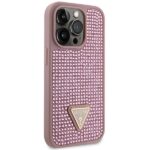 Guess GUHCP14LHDGTPP iPhone 14 Pro 6.1" pink hardcase Rhinestone Triangle - imagine 4