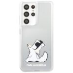 Karl Lagerfeld KLHCS21LCFNRC S21 Ultra G998 hardcase transparent Choupette Fun - imagine 3