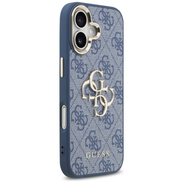 Case Guess 4G Big 4G Classic Logo for iPhone 17 blue gold - imagine 4