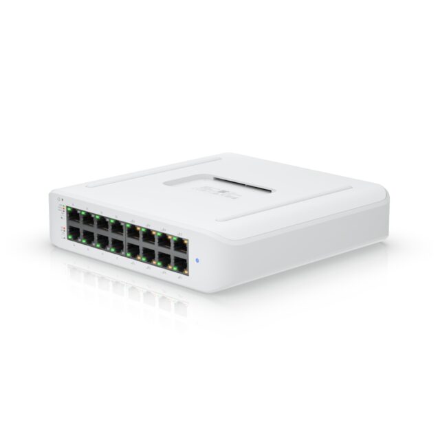 Ubiquiti USW-LITE-16-POE | Switch | UniFi Gen2, 16x RJ45 1000Mb/s, 8x PoE+, 45W - imagine 4