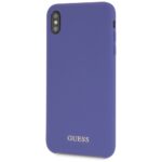 Guess GUHCI65LSGLUV iPhone Xs Max purple hard case Silicone - imagine 2