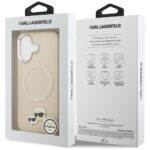 Karl Lagerfeld Karl & Choupette Pins MagSafe Case for iPhone 17 Beige - imagine 8