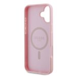 Guess GUHMP16MPGHSMMP iPhone 16 Plus 6.7" pink hardcase Grained Ring MagSafe - imagine 7