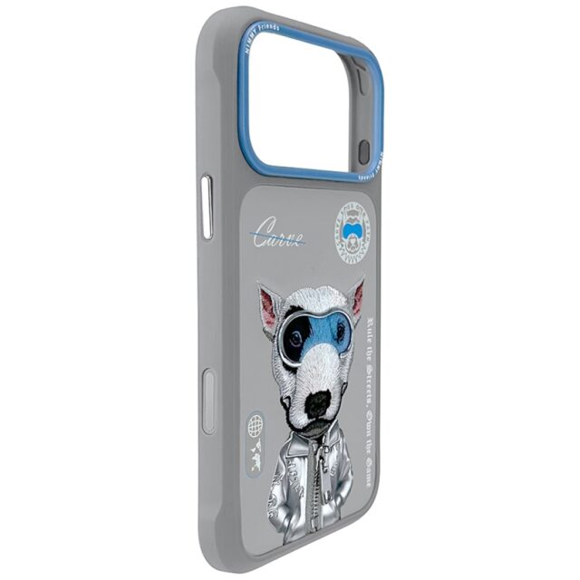 Case Nimmy Cool&Cute 2.0 Dog for iPhone   17 Pro grey - imagine 2