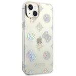 Guess GUHCP14SHTPPTH iPhone 14 / 15 / 13 6.1" transparent hard case Peony Glitter - imagine 4