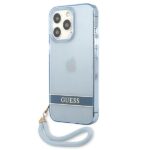 Guess GUHCP13LHTSGSB iPhone 13 Pro / 13 6,1" blue hardcase Translucent Stap - imagine 2