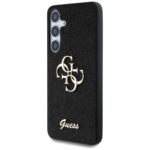 Case Guess Fixed Glitter Big 4G Metal Logo to Samsung Galaxy S25 black - imagine 2