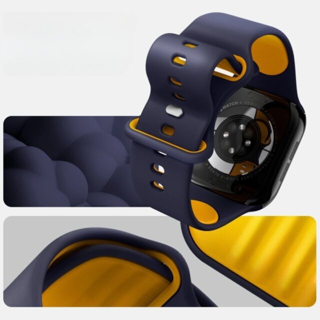 Band Spigen Nano Pop for Apple Watch 6/7/8/9/10/11/SE/SE 3/Ultra1/Ultra2/Ultra3 (44/45/46/49mm) navy - imagine 8