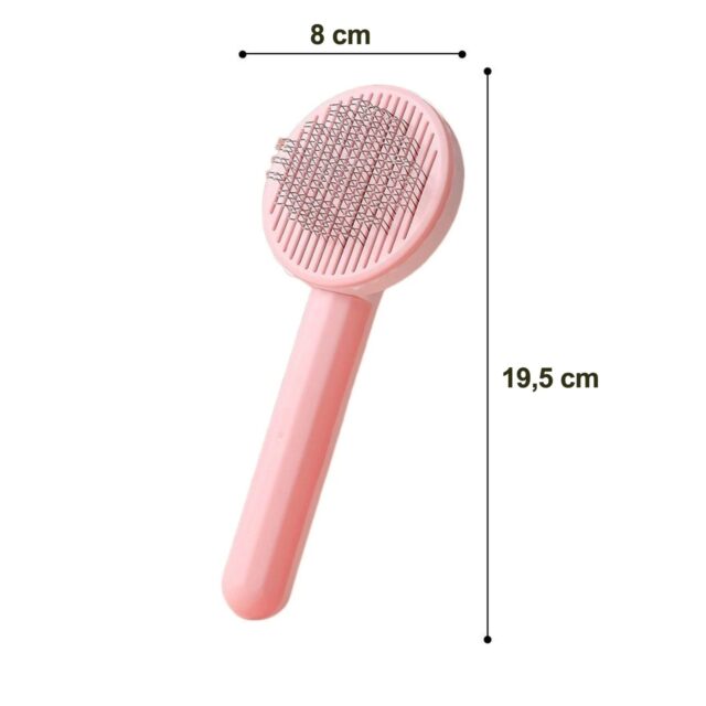 Self-Cleaning Brush for Dog and Cat Fur Extralink Pets, Ergonomic Comb pet-817 - imagine 3
