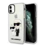 Karl Lagerfeld KLHCN61HNKCTGT iPhone 11/ Xr 6,1" transparent hardcase Gliter Karl&Choupette