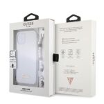 Guess GUHCP12MKPSWH iPhone 12/12 Pro 6,1" Transparent hardcase White Pearl - imagine 8