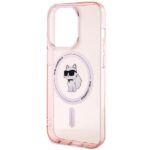 Karl Lagerfeld KLHMP15LHFCCNOP iPhone 15 Pro 6.1" pink hardcase IML Choupette MagSafe - imagine 6