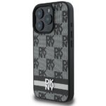 DKNY DKHCP16XPCPTSSK iPhone 16 Pro Max 6,9" black hardcase Checkered Pattern & Printed Stripes - imagine 2