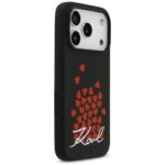 Karl Lagerfeld Silicone Heart Sign Logo MagSafe Case for iPhone 17 Pro Black - imagine 4