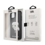 Karl Lagerfeld KLHCN65DLHBK iPhone 11 Pro Max black Iconic Glitter Karl`s Head - imagine 7