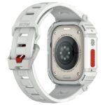 Skinarma Band+Case Mecha 2in1 Apple Watch 49mm light gray - imagine 3