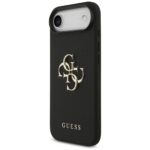Guess Grained Big 4G & Classic Logo case for iPhone Air black - imagine 2