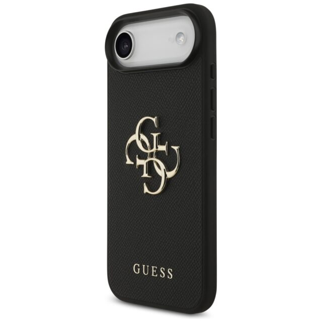 Guess Grained Big 4G & Classic Logo case for iPhone Air black - imagine 2
