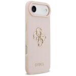 Guess Grained Big 4G & Classic Logo Case for iPhone Air Pink - imagine 4