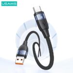 USAMS Cable U85 USB to USB-C 6A 2mFast Charging purple SJ631USB02 (US-SJ631) - imagine 2
