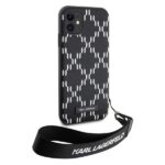 Karl Lagerfeld KLHCN61SAKLMBSK iPhone 11/ Xr  6.1" black hardcase Monogram Losange Saffiano - imagine 4