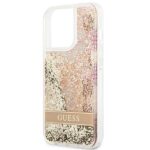 Guess GUHCP13LLFLSD iPhone 13 Pro / 13 6,1" gold hardcase Paisley Liquid Glitter - imagine 6