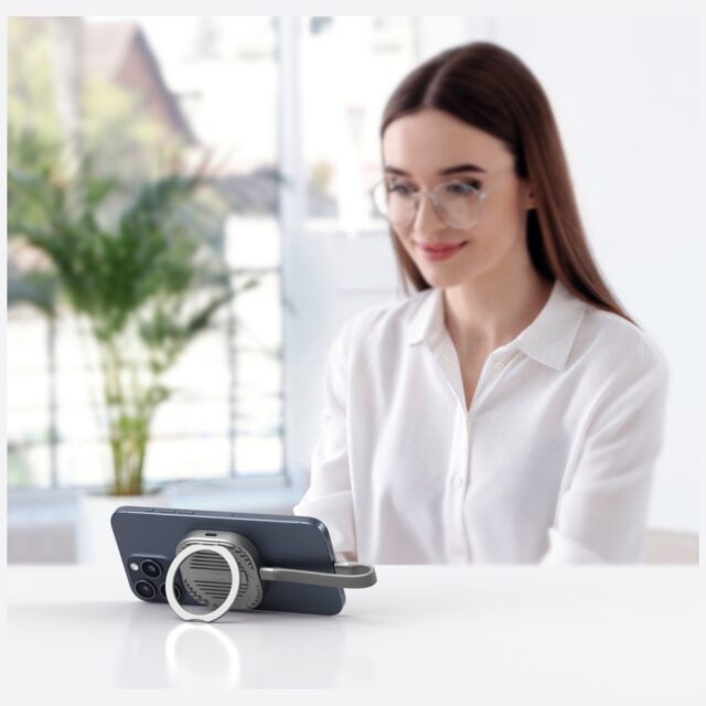 4smarts Magnetic SSD Case up to 4TB with 3C MagSafe Stand Gray 541311 - imagine 5