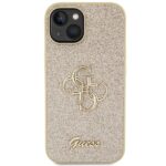 Guess GUHCP15MHG4SGD iPhone 15 Plus/ 14 Plus 6.7" gold hardcase Glitter Script Big 4G - imagine 3