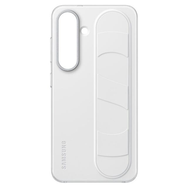 Samsung Standing Grip Case for Galaxy S25 white - imagine 5