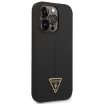 Guess GUHCP14XSLTGK iPhone 14 Pro Max 6,7" black hardcase Silicone Triangle - imagine 4