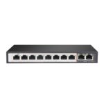 Extralink PERSES | Switch PoE | 8x Gigabit PoE/PoE+, 2x RJ45 Uplink Gigabit, 96W - imagine 2