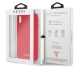 Guess GUHCI65LSGLRE iPhone Xs Max red hard case Silicone - imagine 7