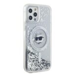 Karl Lagerfeld KLHMP12MLGCHSGH iPhone12/12 Pro 6.1" hardcase transparent Liquid Glitter Choupette He - imagine 4