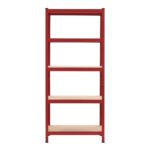 Extralink Metal Storage Rack 180x90x40 Red - imagine 3