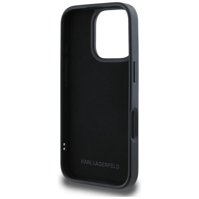 Case Karl Lagerfeld HC 3D Rubber Double Heads to iPhone 16 Pro Max black - imagine 7