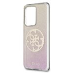 Guess GUHCS69PCUGLPGG S20 Ultra G988 gold pink hard case Glitter Gradient 4G Circle - imagine 3