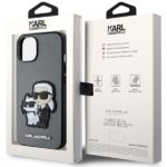 Karl Lagerfeld KLHCP14SSANKCPG iPhone 14/ 15 / 13 6.1" hardcase silver Saffiano Karl & Choup - imagine 8