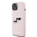 Karl Lagerfeld KLHMP15SSKCHPPLP iPhone 15 / 14 / 13 6.1" pink hardcase Silicone Karl & Choupet - imagine 2