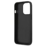 Guess GUHCP13LSA4GSBK iPhone 13 Pro/ 13 6,1"black hardcase Saffiano 4G Metal Logo - imagine 7