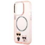 Karl Lagerfeld KLHMP14XHKCP iPhone 14 Pro Max 6,7" hardcase pink Karl & Choupette Aluminium Ma - imagine 6