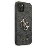 Guess GUHCP13M4GMGGR iPhone 13 / 14 / 15 6,1" grey hardcase 4G Big Metal Logo - imagine 4